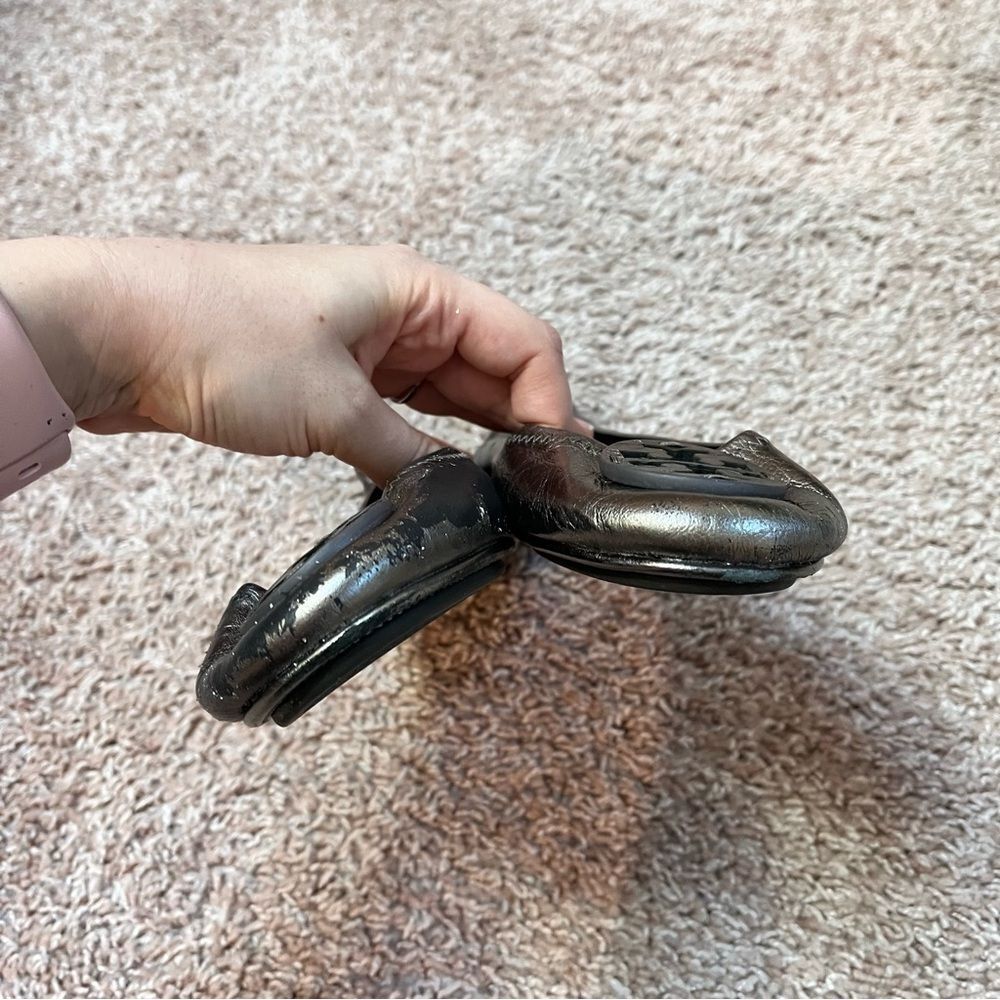 Tory Burch Metallic Flats - Picture 2 of 7